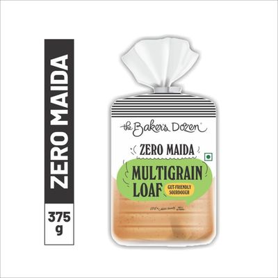 The Baker's Dozen Zero Maida Multigrain Bread - No Palm Oil No Preservative 100% Wholewheat