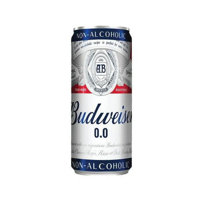 Budweiser 0 Non Alcoholic Beer Can