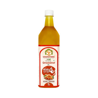 Sahasthra Cold Pressed Groundnut Oil | Bottle