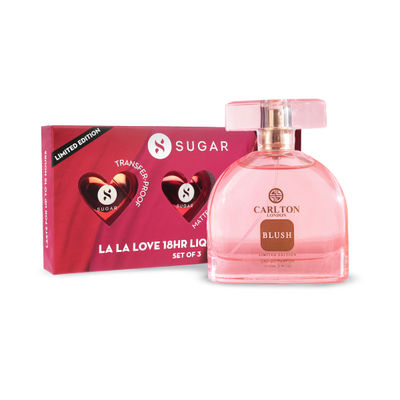 Carlton London Limited Edition Blush Perfume(100ml) & Sugar La La Love 18Hr Liquid Lipstick(1pc) Combo