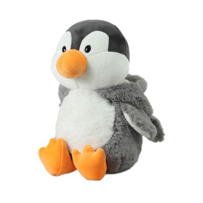 Mirada Grey Super Soft Hoodie Penguin Soft Toy - 25Cm
