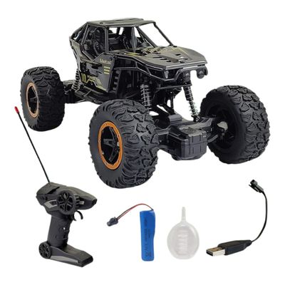 Wembley Remote Control Car Rock Crawler Water Mist Smoke Spray Rc Car 45 Climbing Angle - Black