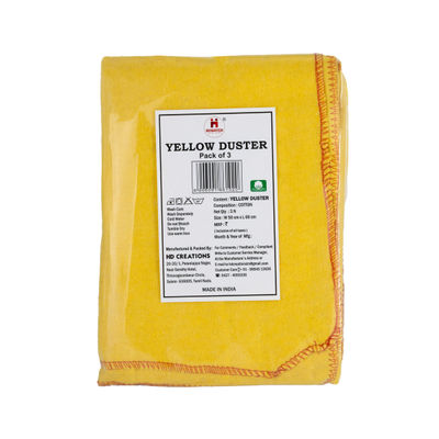 HD Creations Yellow Duster (Pack Of 3)