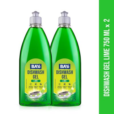 BAY6 Dishwash Gel | Lime | Pack of 2