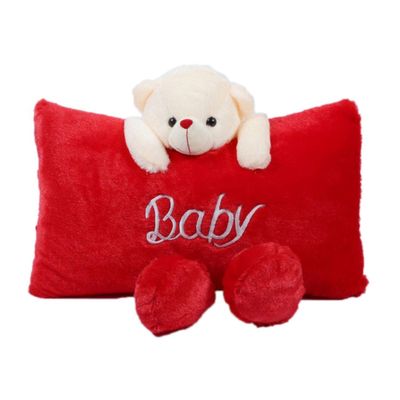 Sterling Teddy Bear Baby Pillow Stuffed Soft Plush Soft Toy Kids Birthday - Red