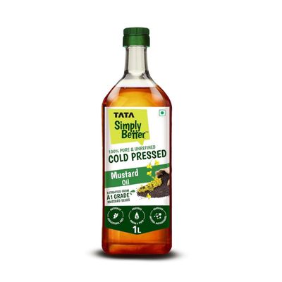 Tata Simply Better Cold Pressed Mustard Oil Bottle | Ghani Sarson