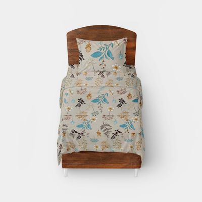Elegant Weavers Printed Single Bedsheet with 1 Pillow Cover - Garnet