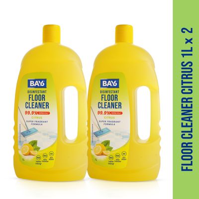 BAY6 Disinfectant Floor Cleaner | Citrus | Pack of 2
