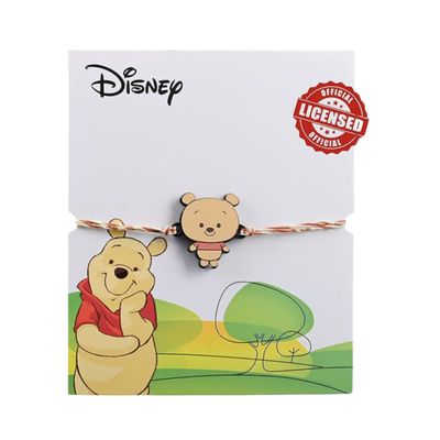 FlowerAura Winnie The Pooh Yellow Rakhi - Cute and Playful