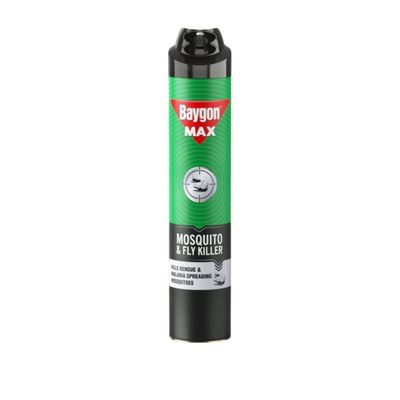 Baygon Max Mosquito And Fly Killer Spray, Kills Dengue & Malaria Mosquitoes