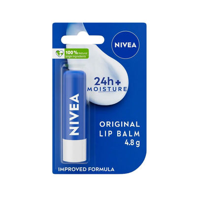 Nivea Lip Balm Original Care for 24h Moisture with Shea Butter & Natural Oils