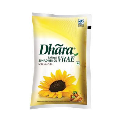 Dhara Nourish Refined Sunflower Oil - Pouch