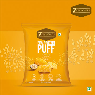 7 Diamonds Roasted Cheese Flavour Pea Protein Puff
