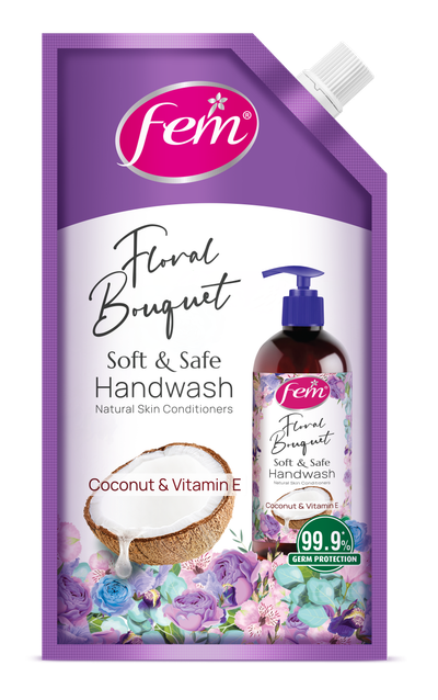 Dabur Fem Floral Bouquet Soft & Safe Handwash