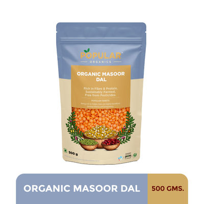 Popular Organics Masoor Dal