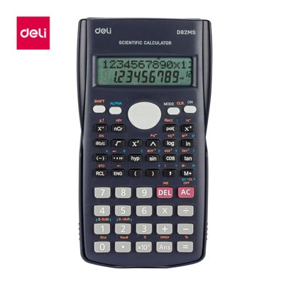 Deli Wd82Ms 12 - Digital Scientific Calculator (Navy 1 Pc)