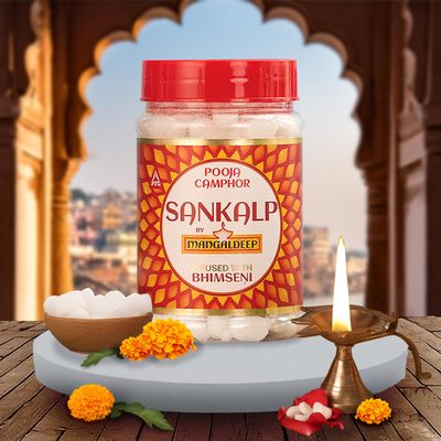 Mangaldeep Sankalp Camphor - Infused With Bhimseni