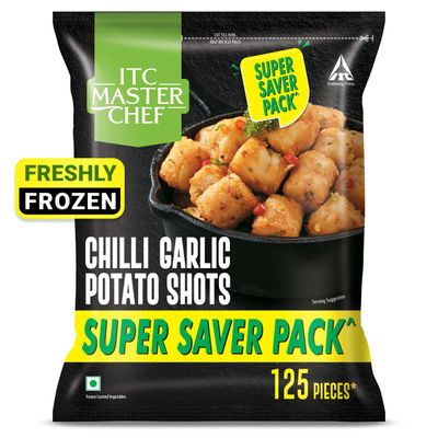 ITC Master Chef Chili Garlic Potato Shots Nuggets - Super Saver | 125 pieces