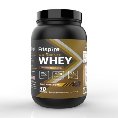 Fitspire Super King Gold Whey Isolate - Royal Coffee (1 Kg)
