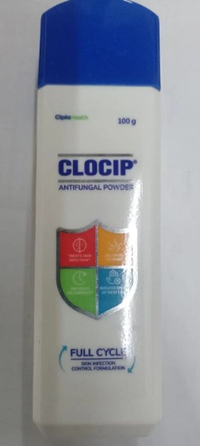 Clocip Anti-Fungal Dusting Powder For Skin Infections & Itching