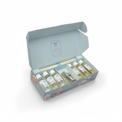 Iris Reed diffuser giftpack with 6 assorted oils and reed sticks