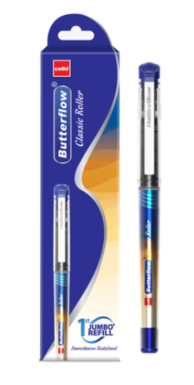 Cello Butterflow Classic Blue Roller Pen