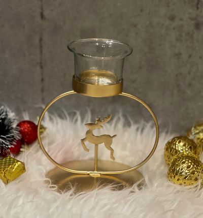 Urban Born Metal Christmas T-Light Holder For Christmas Decor