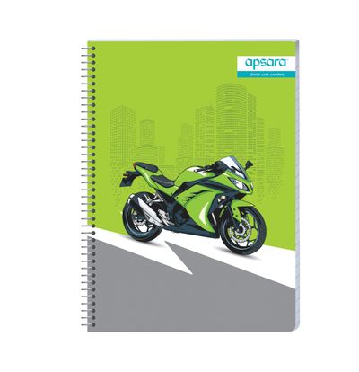 Apsara Spiral Notebook 5 Subject 24 x 18 252Pages Blue Single Line 60gsm (Covers May Differ)