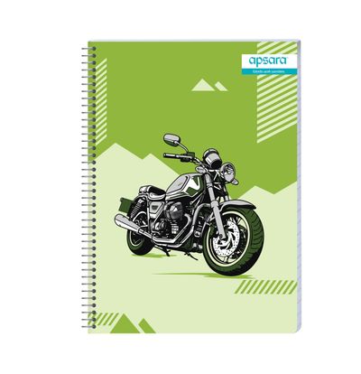 Apsara Spiral Notebook 5Subject 26.7 x 20.3 252Pages Blue Single Line 60gsm (Covers May Differ)