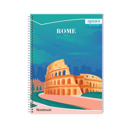 Apsara Spiral Notebook 1Subject 29.7 x 21 140Pages Unruled 60gsm (Covers May Differ)