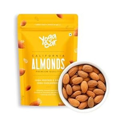 Yogabar Premium California Almonds |Badaam|100% Natural Crunchy Badam Giri