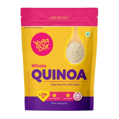 Yogabar Organic Quinoa I Gluten Free I High In Iron & Fibre | 100% Vegan & No Added Preservatives