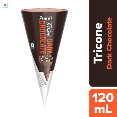 Amul Ice Cream Tricone Dark Choco Ice Cream Cone