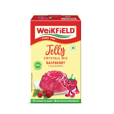 Weikfield Jelly Crystals Raspberry Flavour Carton