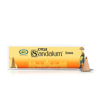 Cycle Pure Sandalum Charcoal-Free And Bambooless Incense Cones | 64N