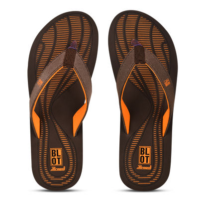 Paragon Blot Brown Ultra-Comfy Casual Flip Flops For Women | UK 7