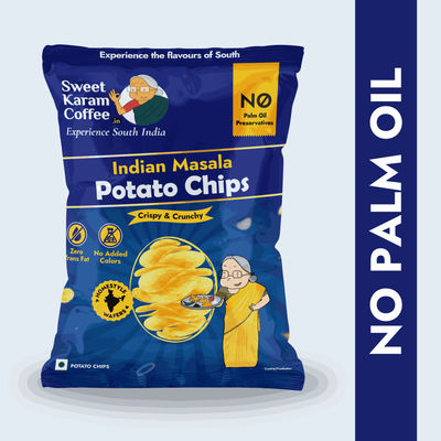 Sweet Karam Coffee Indian Masala Potato Chips - No Palm Oil