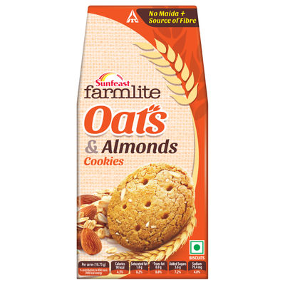 Sunfeast Gold and Almond Oats Biscuits | Trans Fat-free