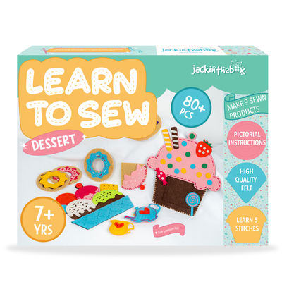 Jackinthebox Learn To Sew - Dessert - Sewing Kit