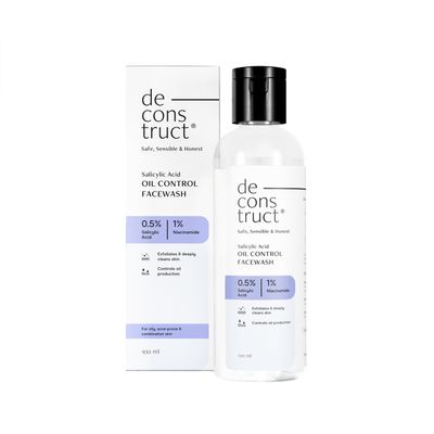 Deconstruct Salicylic Acid + Niacinamide Face Wash for Oil Control & Acne-Prone Skin