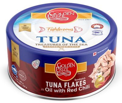 Golden Prize Tuna Sandwich Flakes In Oil With Red Chili