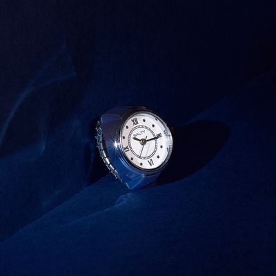 Salty Fashion Adjustable Silver Color Watch Ring for Women