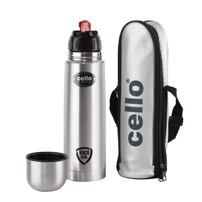 Cello Flipstyle Stainless Steel Vacuum Insulated Flask with Jacket 1000 ML