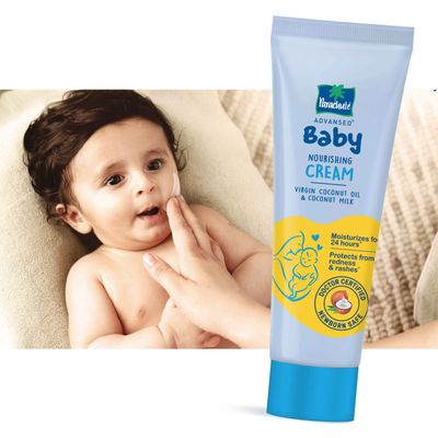 Parachute Advansed Baby Nourishing Cream | Virgin Coconut Oil & Coconut Milk | 24Hour Moisturization