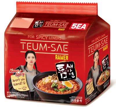 Paldo Korean Teumsae Ramyun Spicy Korean Noodles Veg
