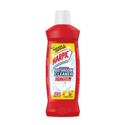 Harpic Bathroom Cleaner Liquid - Lemon, Removes Bathroom Stains