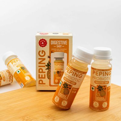 Peping Probiotic Digestive Shot - Ginger And Pineapple