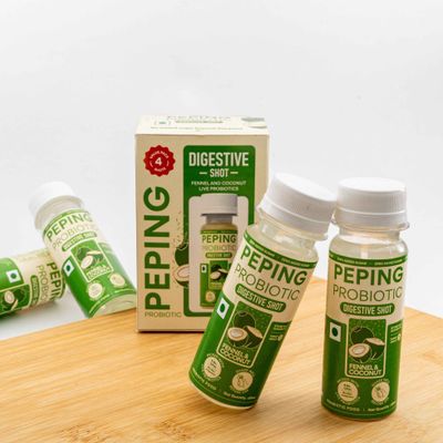Peping Probiotic Digestive Shot - Fennel And Coconut