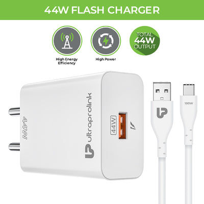 UltraProlink UM1135 44W Multi Protocol Fast Travel Charger with Fast Charging Cable