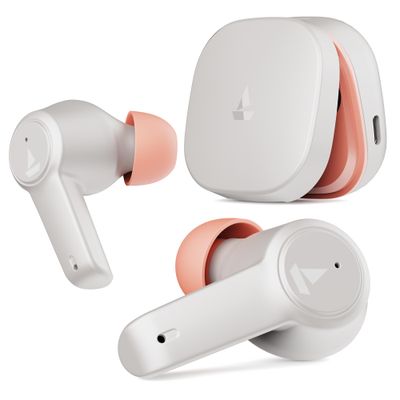 boAt Airdopes 411Anc Tws Earbuds W Active Noisecancellationupto 17.5 Hours Playback Grey Hurricane